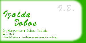 izolda dobos business card